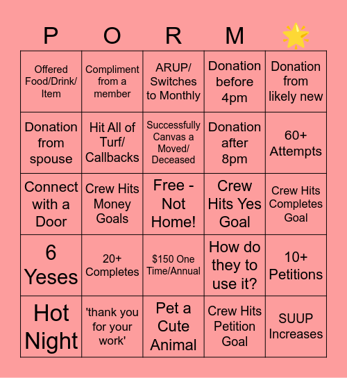 MAINE ENVIRONMENT BINGO Card
