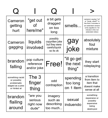 Brandon farris bingo (2nd try) Bingo Card