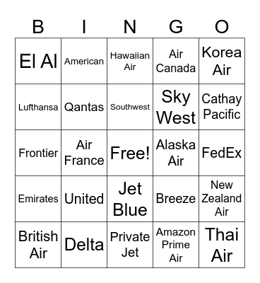 LAX Bingo! Bingo Card