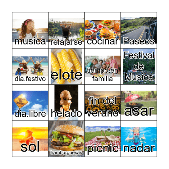 Dia Del Trabajo Bingo Card