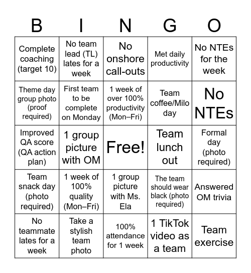 CLUSTER JEFF Bingo Card