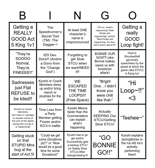 In Stars and Bingo 2~!! ✨ Bingo Card