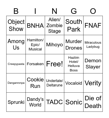 server predictability Bingo Card