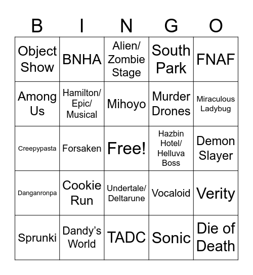 server predictability Bingo Card