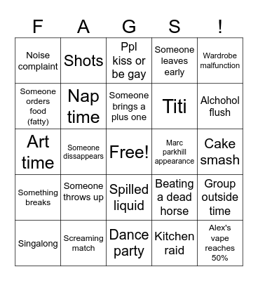 Bazinga Bingo Card
