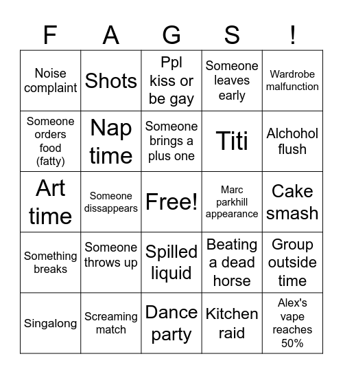 Bazinga Bingo Card