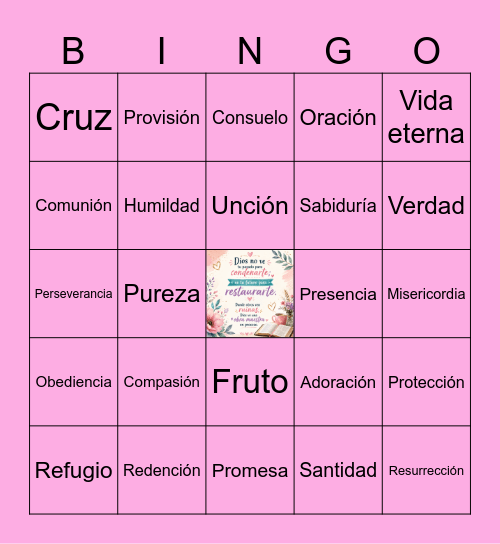 Bingo de la restauración Bingo Card