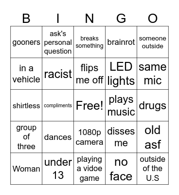 OME TV BINGO! Bingo Card