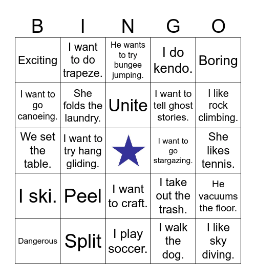 Review Bingo Card