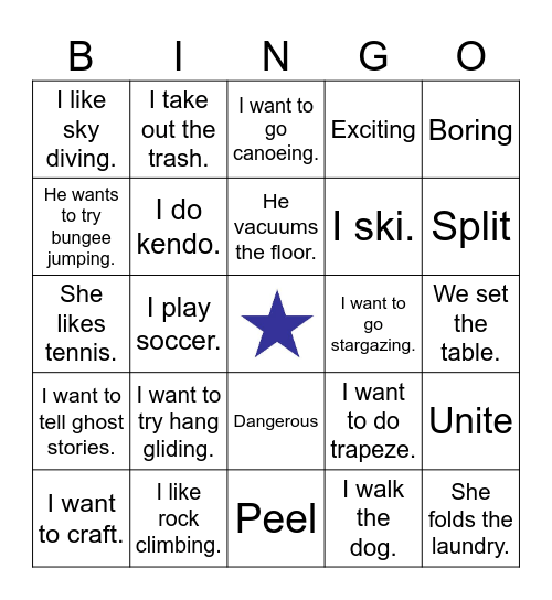 Review Bingo Card