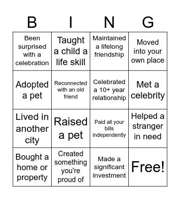 🐶 LADY 😼 Bingo Card