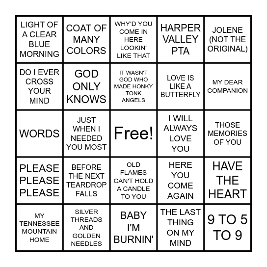 HAIL TO THE QUEEN! Bingo Card