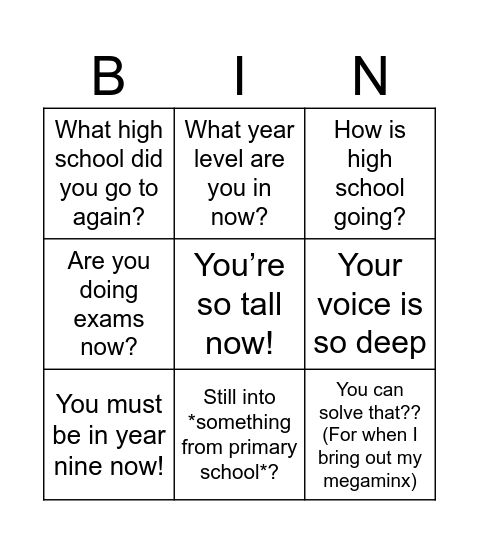 Primary Teacher Bingo! Bingo Card