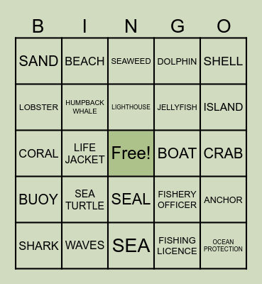DFO BINGO Card