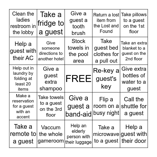 Inn Winstar Bingo Card Inn Winstar Bingo Card