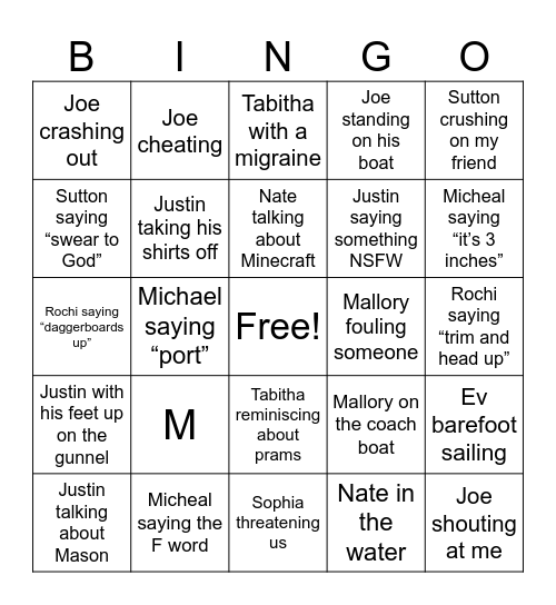 Opti Bingo Vol. 2 Bingo Card