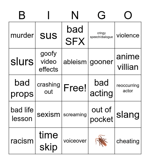 TT Bingo Board 1 Bingo Card