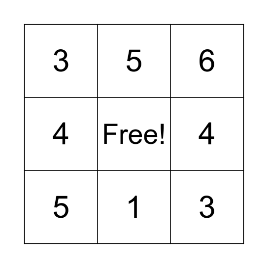 Bingo Card