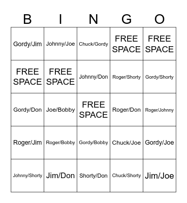 Race Day Rare Ships Bingo Card