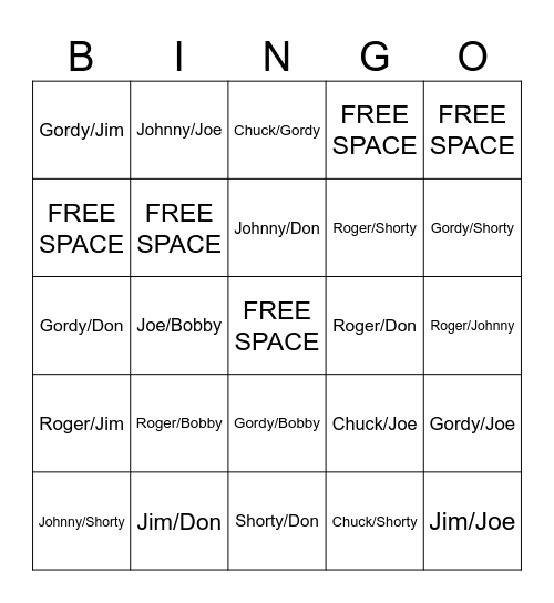 Race Day Rare Ships Bingo Card