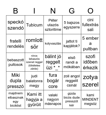 MÓKAmaxxing Bingo Card