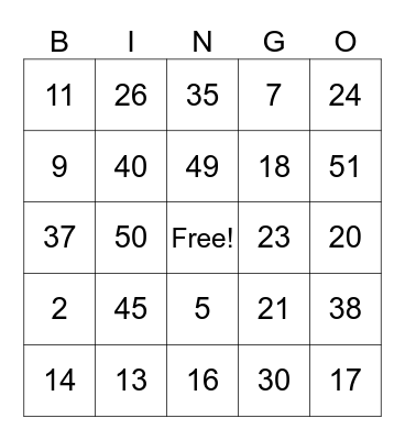 Our Staff ROCKS!!! Bingo Card