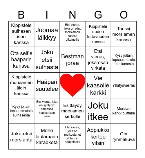 HÄÄBINGO Card
