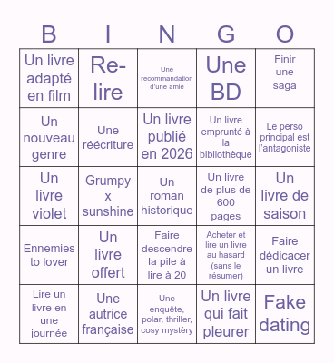 Bingo Lecture 2026 Bingo Card