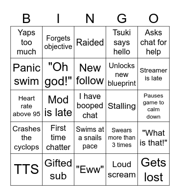 ScaredyChlo's Subnautica Bingo (post in discord) Bingo Card