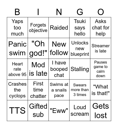 ScaredyChlo's Subnautica Bingo (post in discord) Bingo Card
