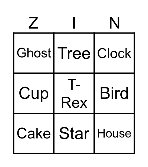 Jude Zingo Board Bingo Card