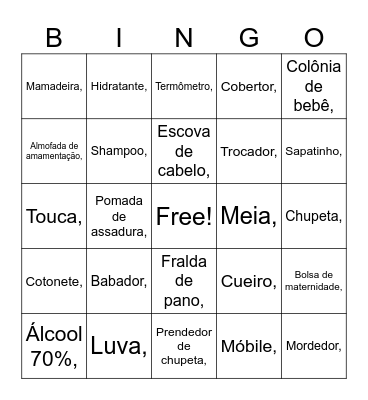 Chá do Isaac Bingo Card