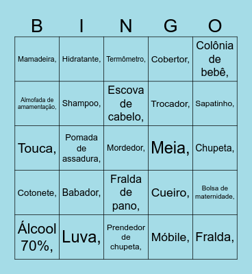 Chá do Isaac Bingo Card