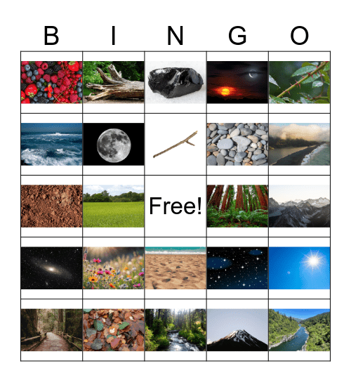 Yurok Environment Bingo Card