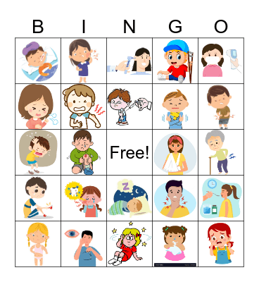 Hospital Bingo Card