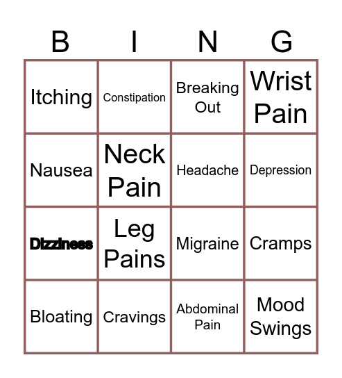 What is Mary Grace feeling? Bingo Card