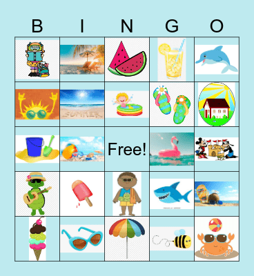 Summer Images Bingo Card