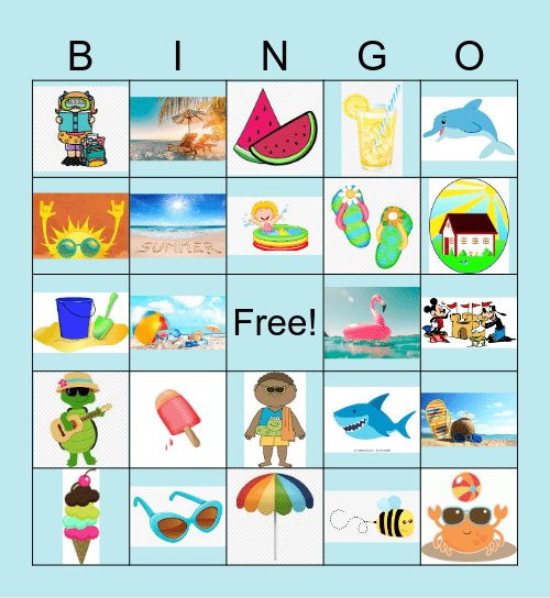 Summer Images Bingo Card