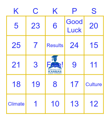 KCKPS Administrator's Training Bingo Card