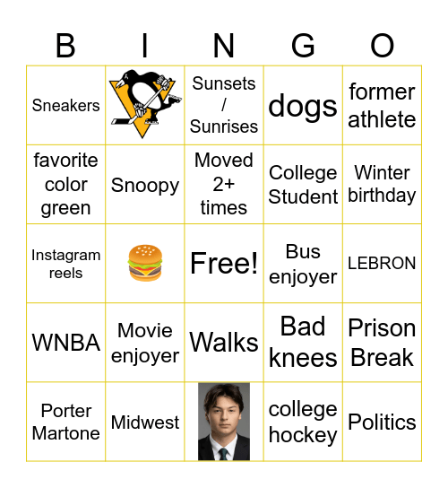 Austin Bingo Card