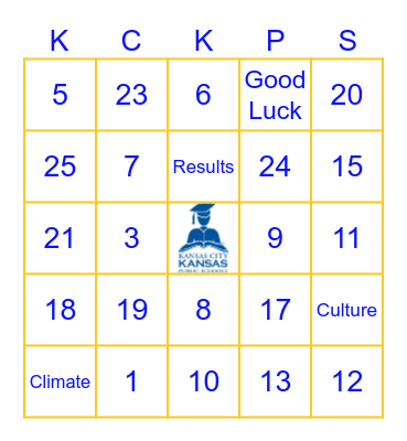 KCKPS Administrator's Training Bingo Card