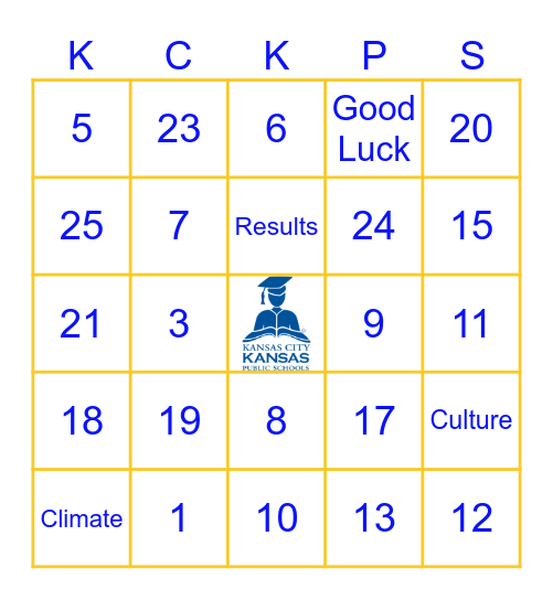 KCKPS Administrator's Training Bingo Card