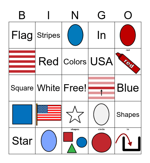 USA Bingo Card