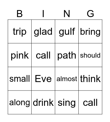The Fun Trip Bingo Card