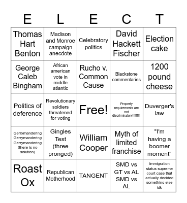 DOW BINGO Card