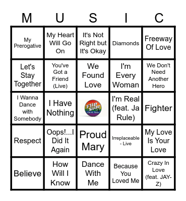 DIVAS LIVE Bingo Card