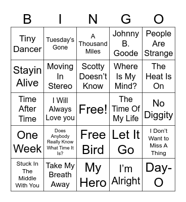 What Movie Phil? Bingo Card