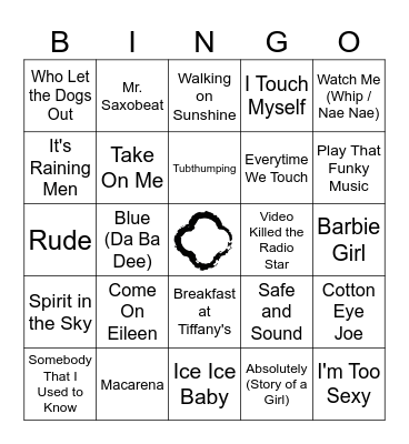 One Hit Wonders Bingo Card