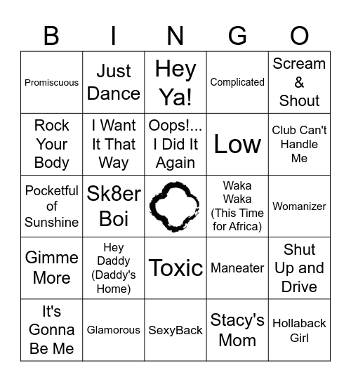 Y2K Throwbacks Bingo Card