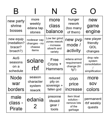 Heidel Ball 2026 Bingo Card